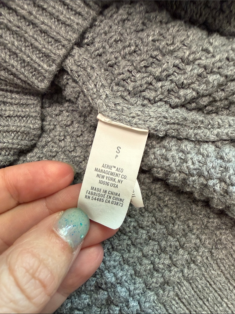 Aerie Grey Cardigan Small - Picture 6 of 7